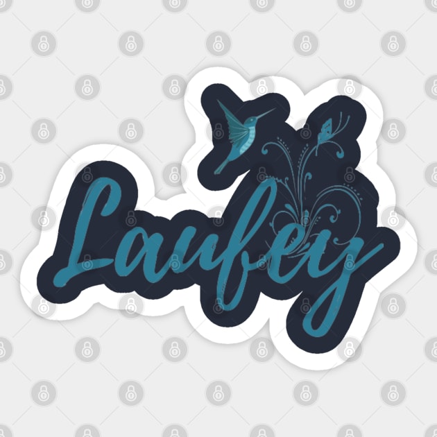 Laufey Blue Bird Sticker by Alexander S.